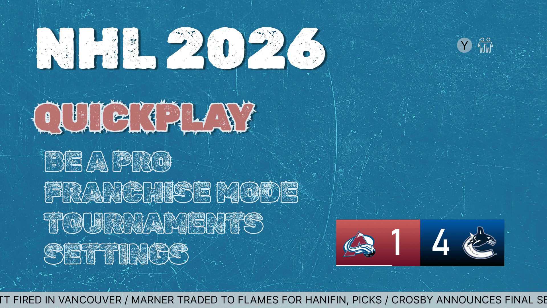 NHL Menu Concept preview